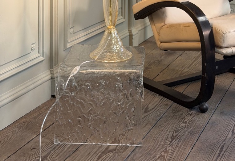Pair Of Murano Glass Tables, Circa 1990-photo-1