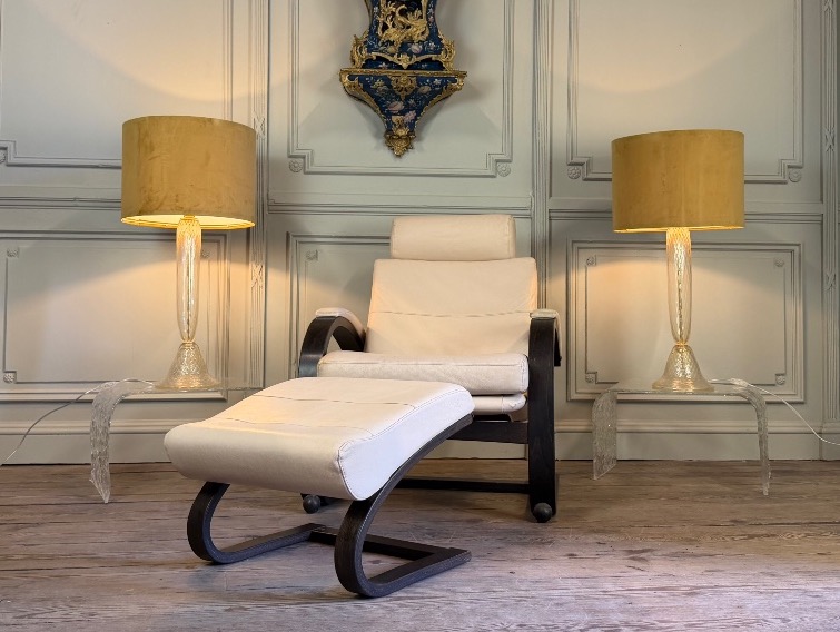 Pair Of Murano Glass Tables, Circa 1990-photo-2