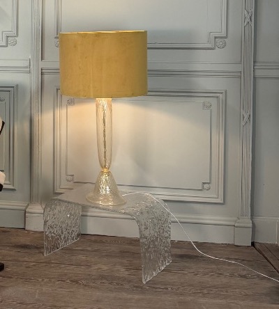 Pair Of Murano Glass Tables, Circa 1990