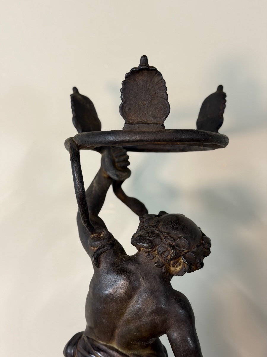 Drunken Silenus, Bronze With Black Patina, After An Ancient Model, Circa 1880-photo-1