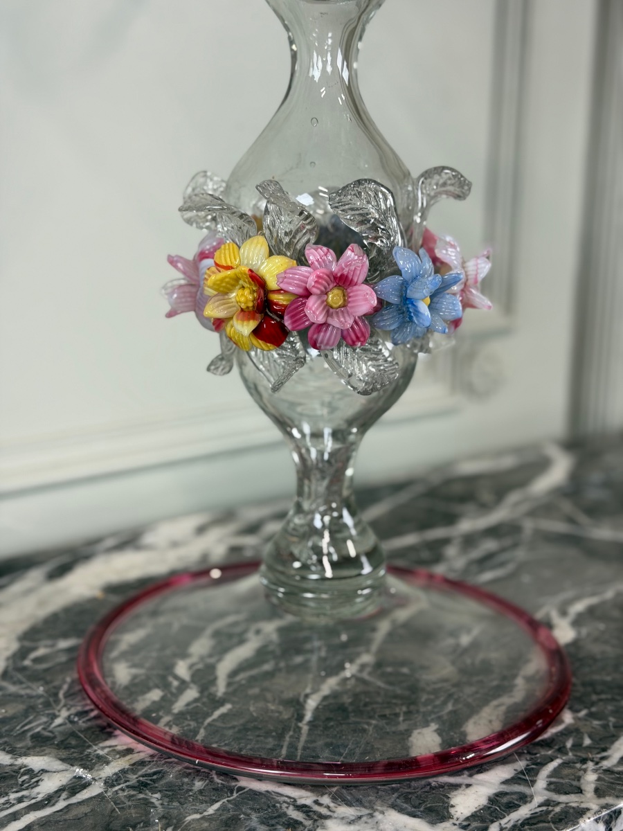 Venetian Murano Glass Chandeliers, Circa 1880-photo-3