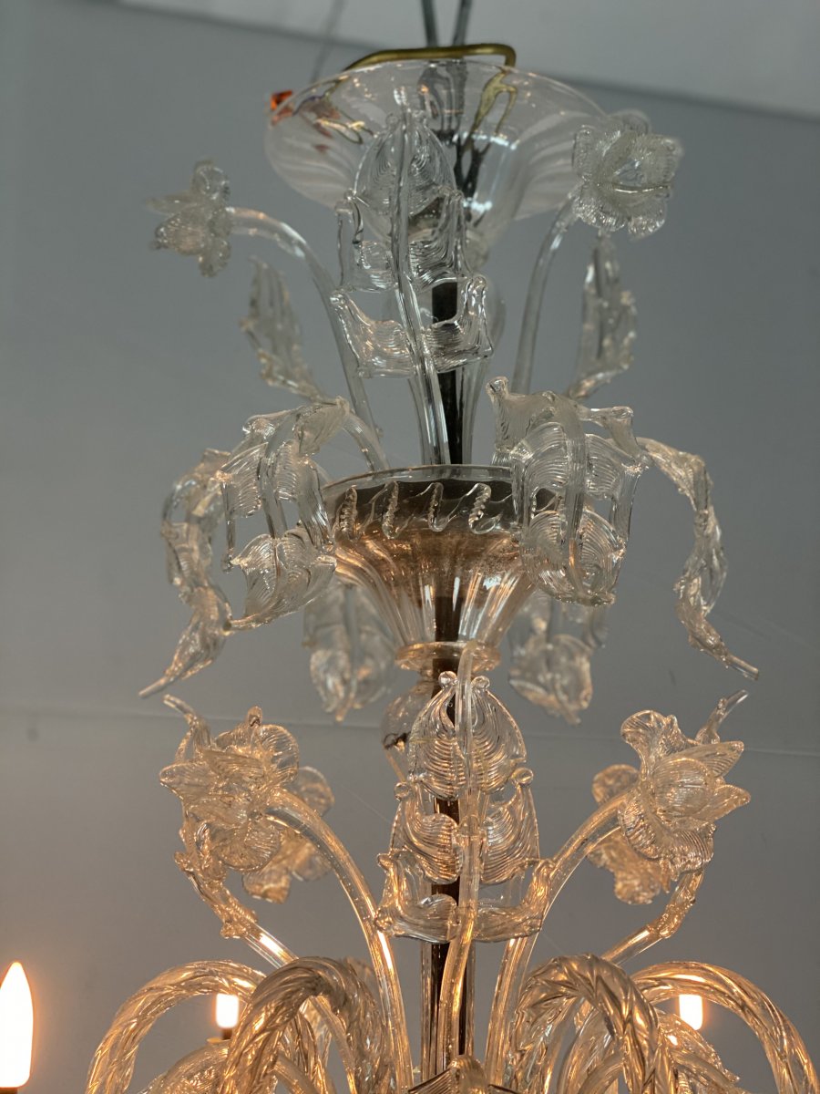 Important Murano Glass Chandelier, Pauly, Venice-photo-1