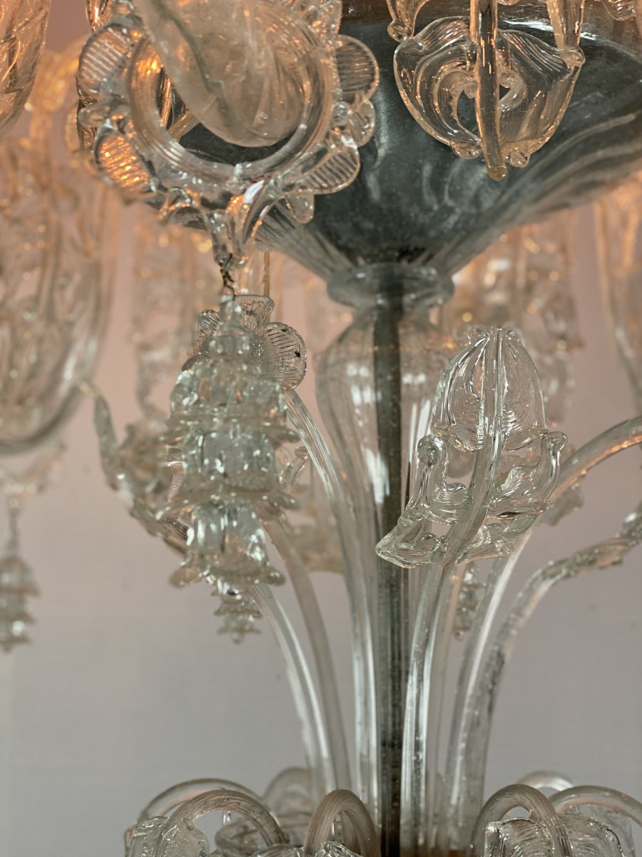 Important Murano Glass Chandelier, Pauly, Venice-photo-2