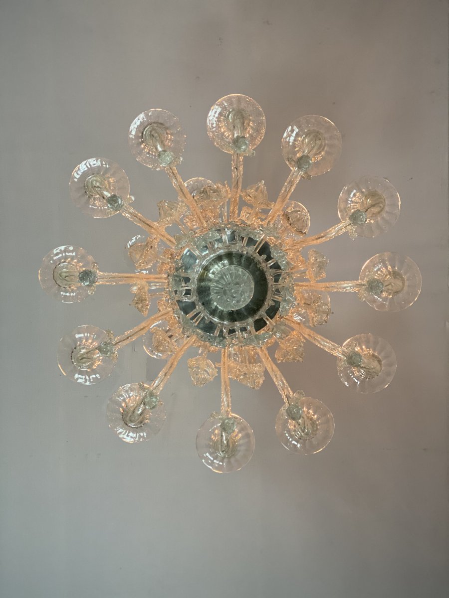 Important Murano Glass Chandelier, Pauly, Venice-photo-3