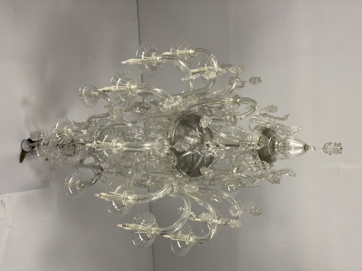 Important Murano Glass Chandelier, Pauly, Venice-photo-8