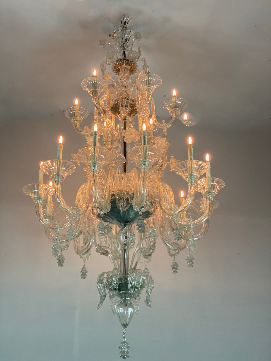 Important Murano Glass Chandelier, Pauly, Venice