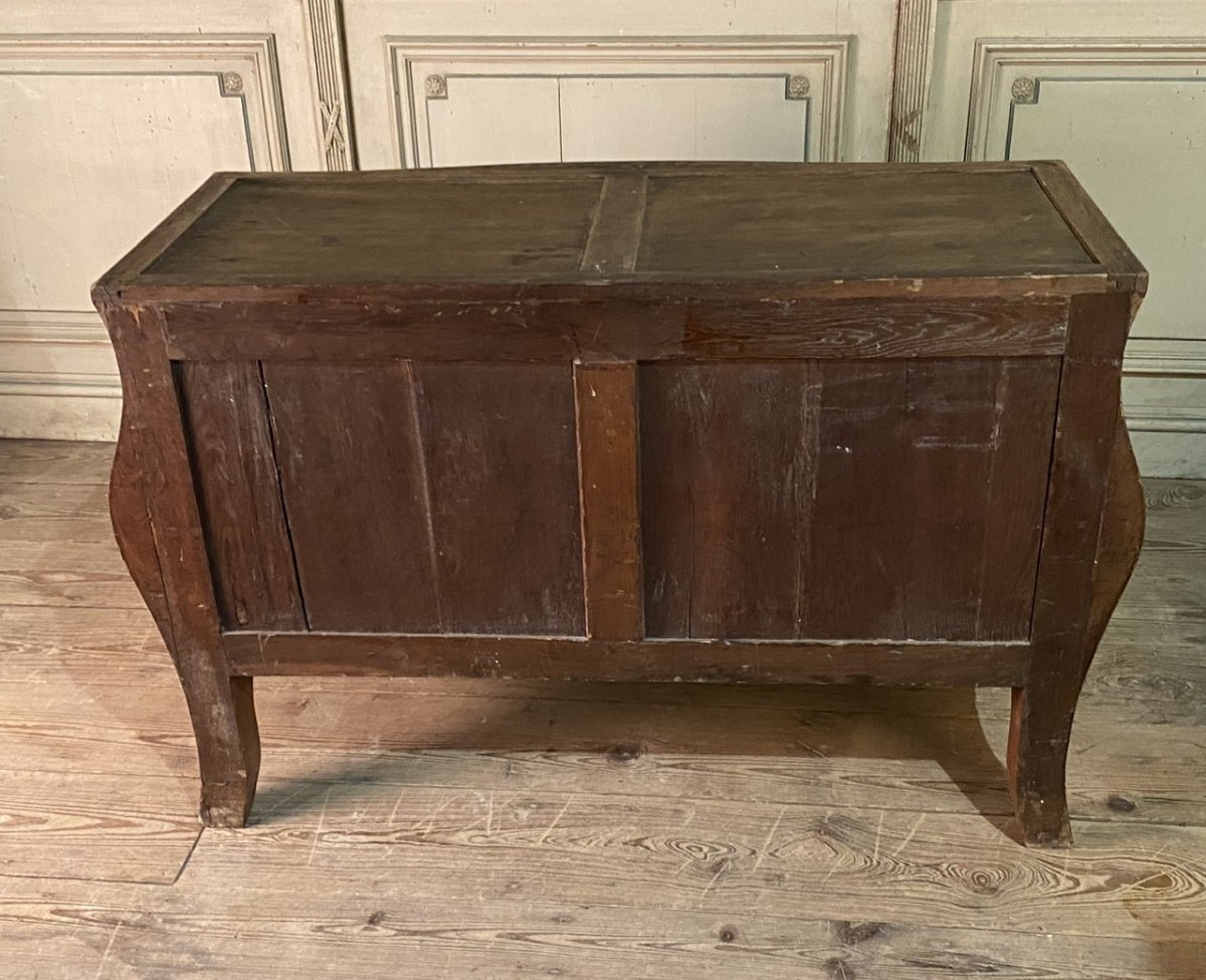 Regency Style Chest Of Drawers In Marquetry-photo-3