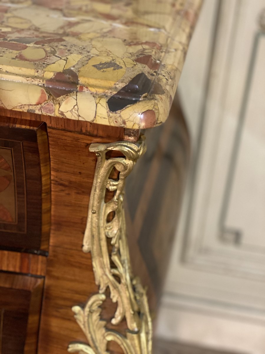 Regency Style Chest Of Drawers In Marquetry-photo-5