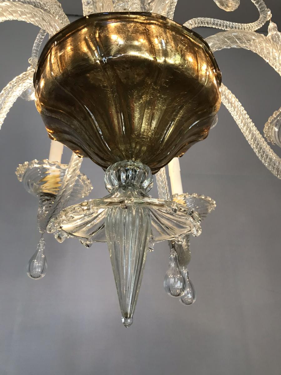 Liège Glass Chandelier, Eight Arms Of Light-photo-2