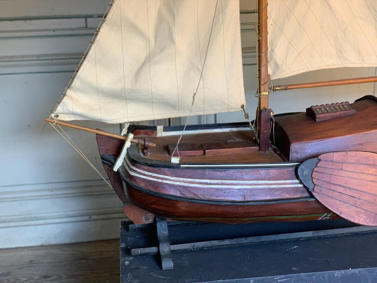 Large Model Sailboat From The North Sea, Boerier-photo-6