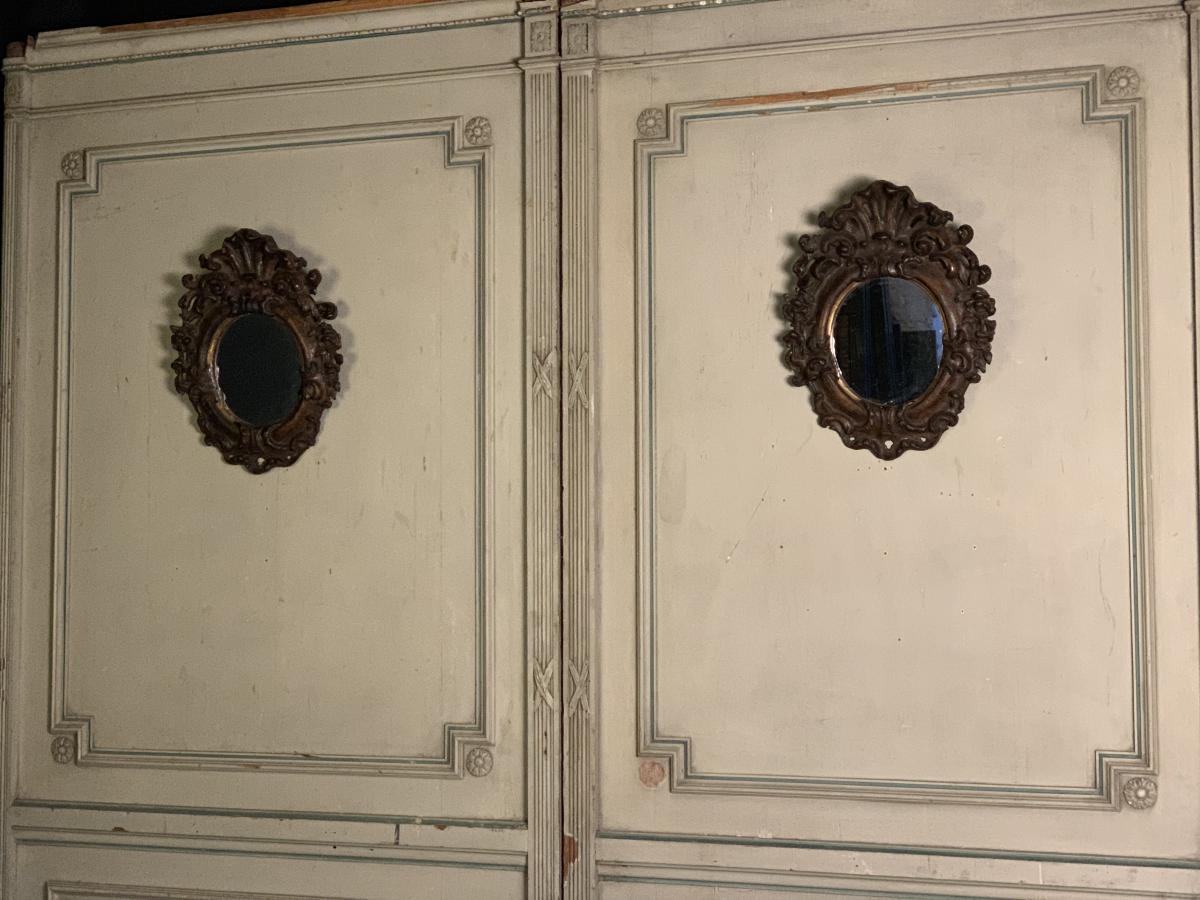 Pair Of Mirrors Papier Mache, Napoleon III-photo-2