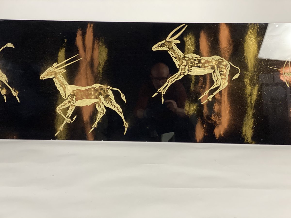 Painting Under Glass, Around 1950-photo-1