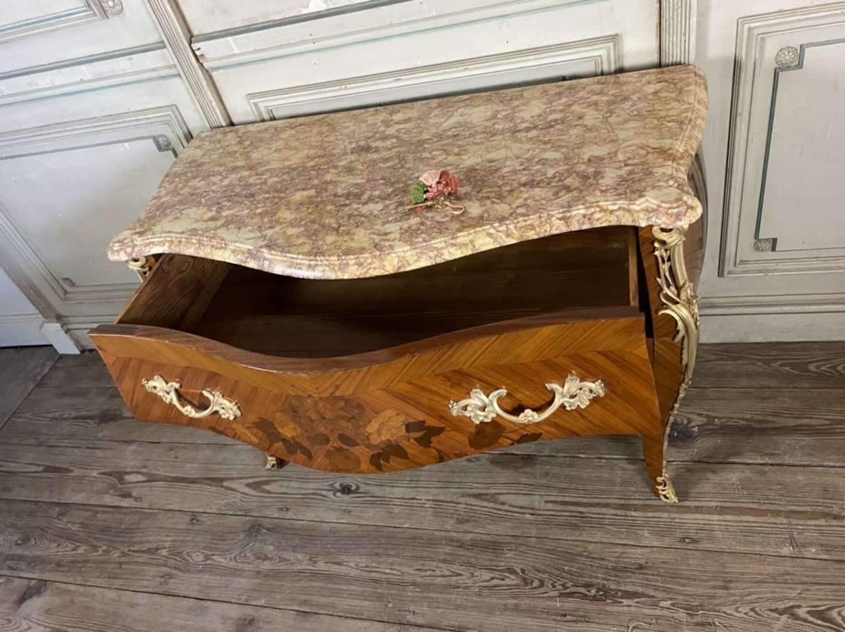 Commode Sauteuse De Style Louis XV Vers 1930-photo-3