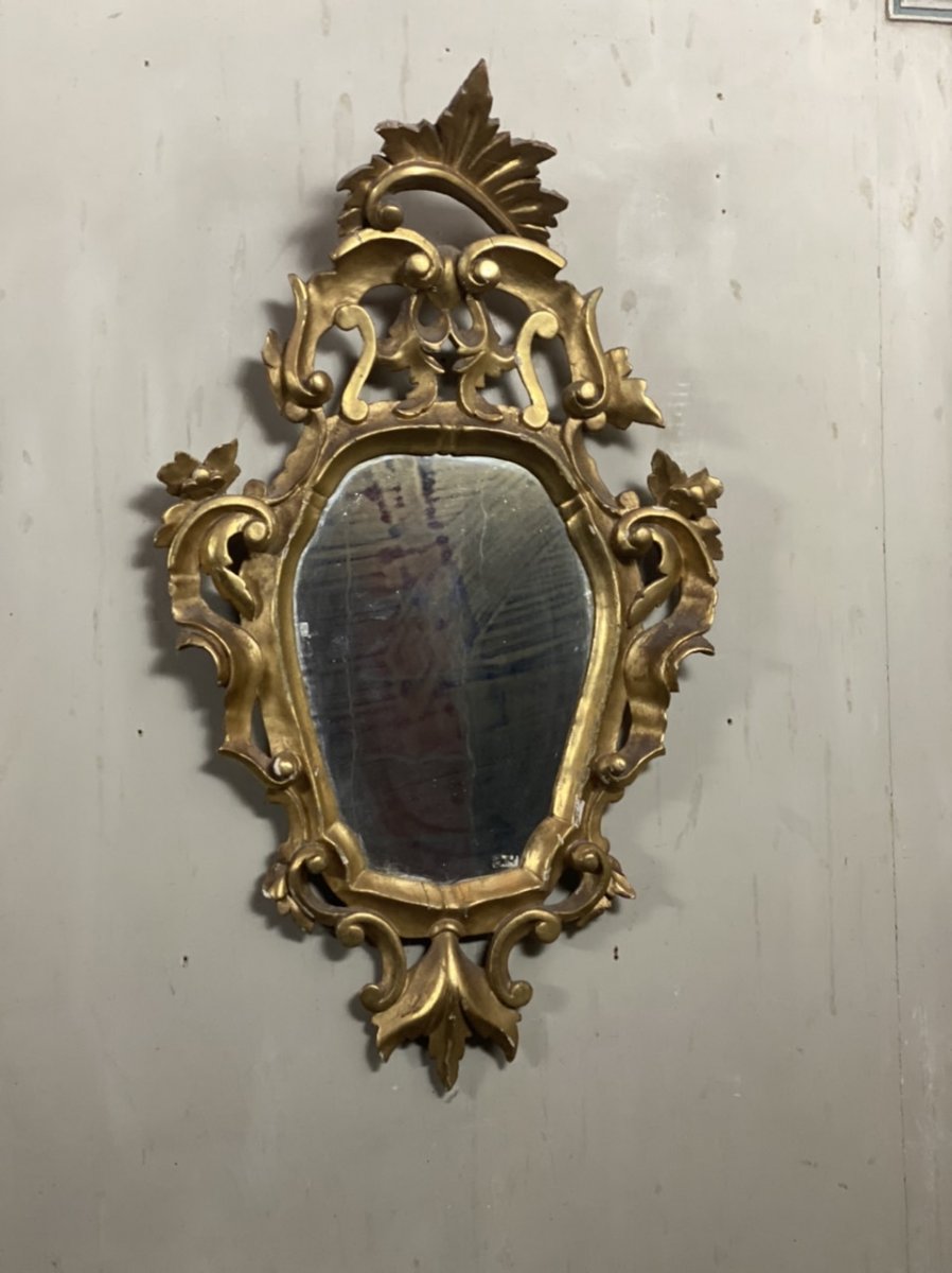 Mirror In Golden Wood, Italy Early Twentieth Century