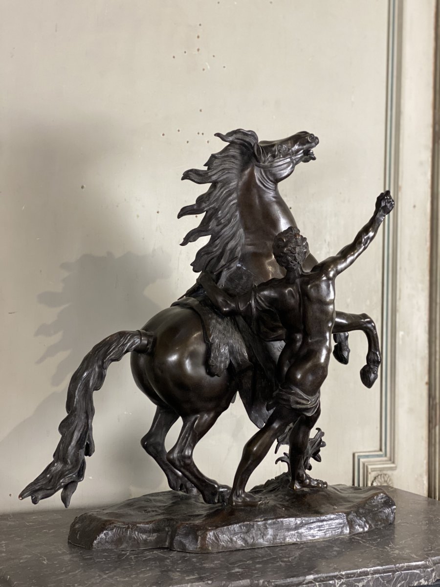 Bronze After One Of The Marble Horses By Guillaume Coustou-photo-1