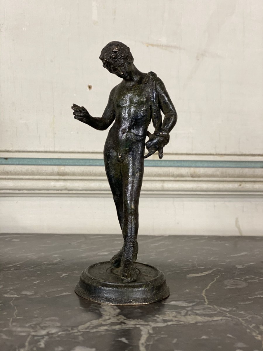 Narcissus, Bronze After Antiquity-photo-4