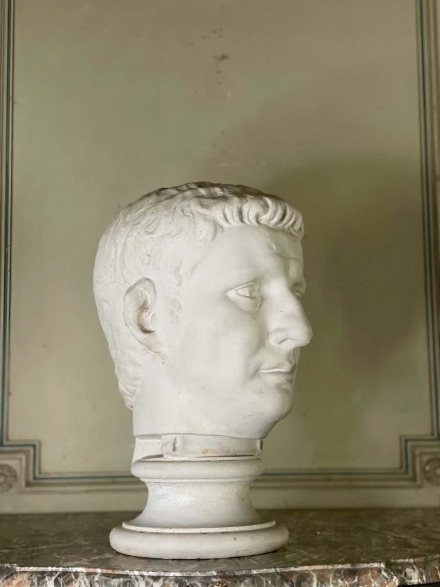 Plaster Bust Of A Roman Emperor-photo-1