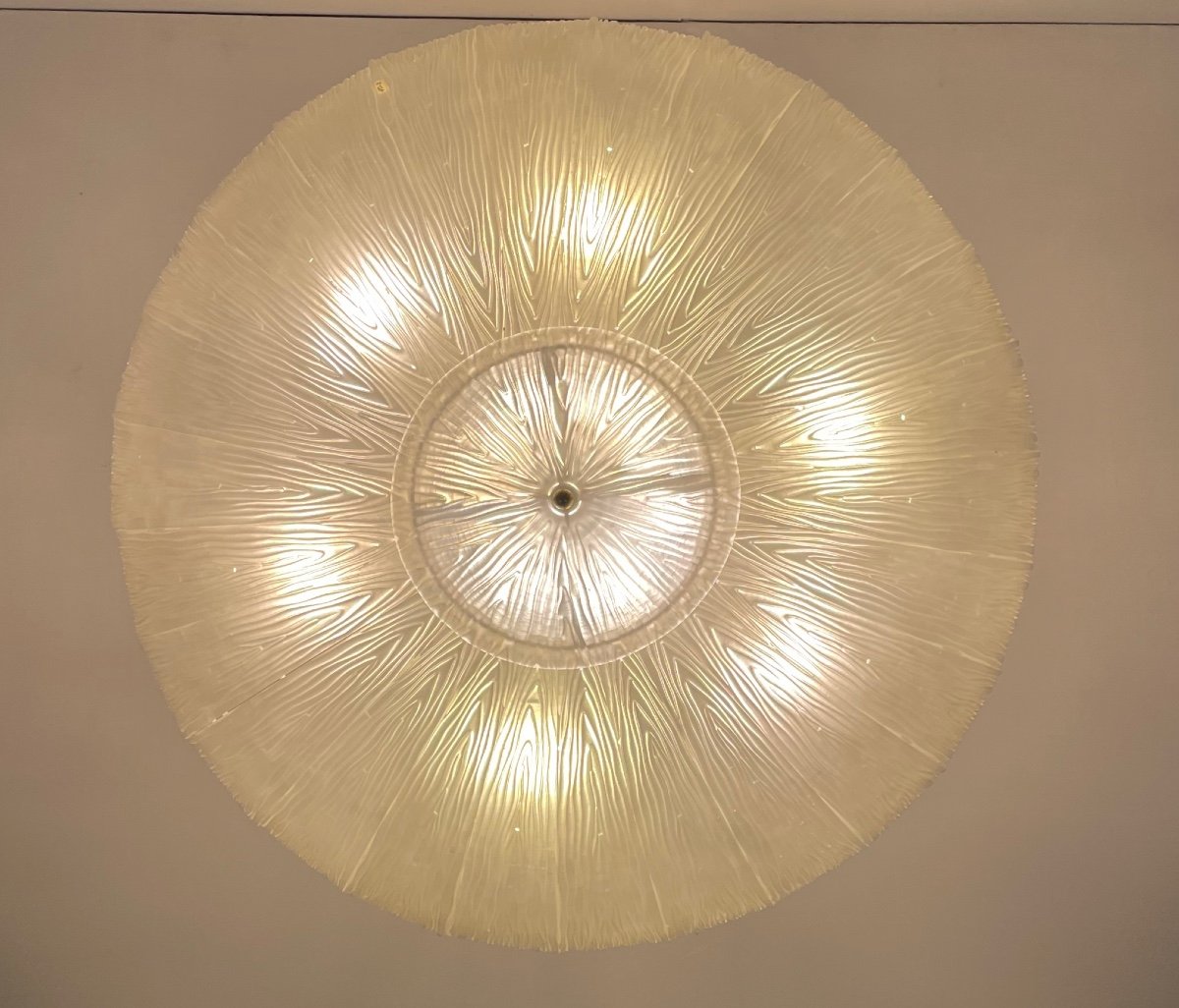 Murano Glass Chandelier, Ufo Circa 1980-photo-2