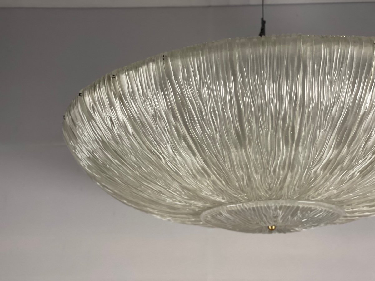 Lustre En Verre De Murano, Soucoupe Volante Vers 1980-photo-3
