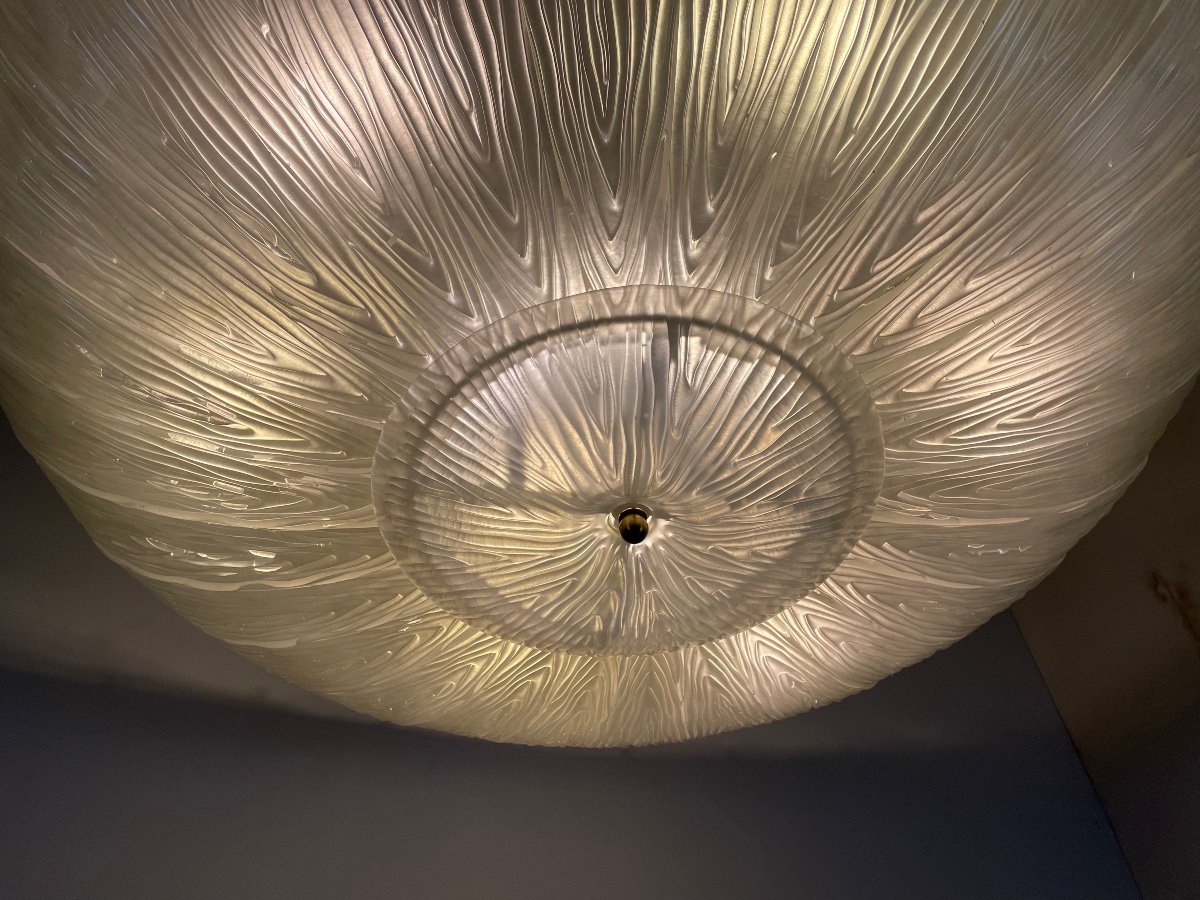 Lustre En Verre De Murano, Soucoupe Volante Vers 1980-photo-4