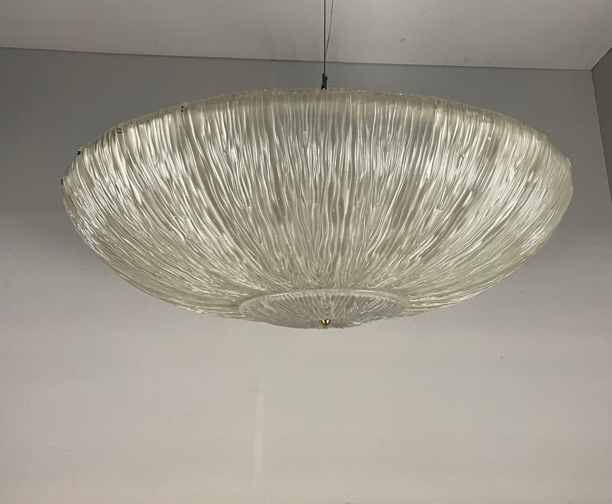 Murano Glass Chandelier, Ufo Circa 1980-photo-5