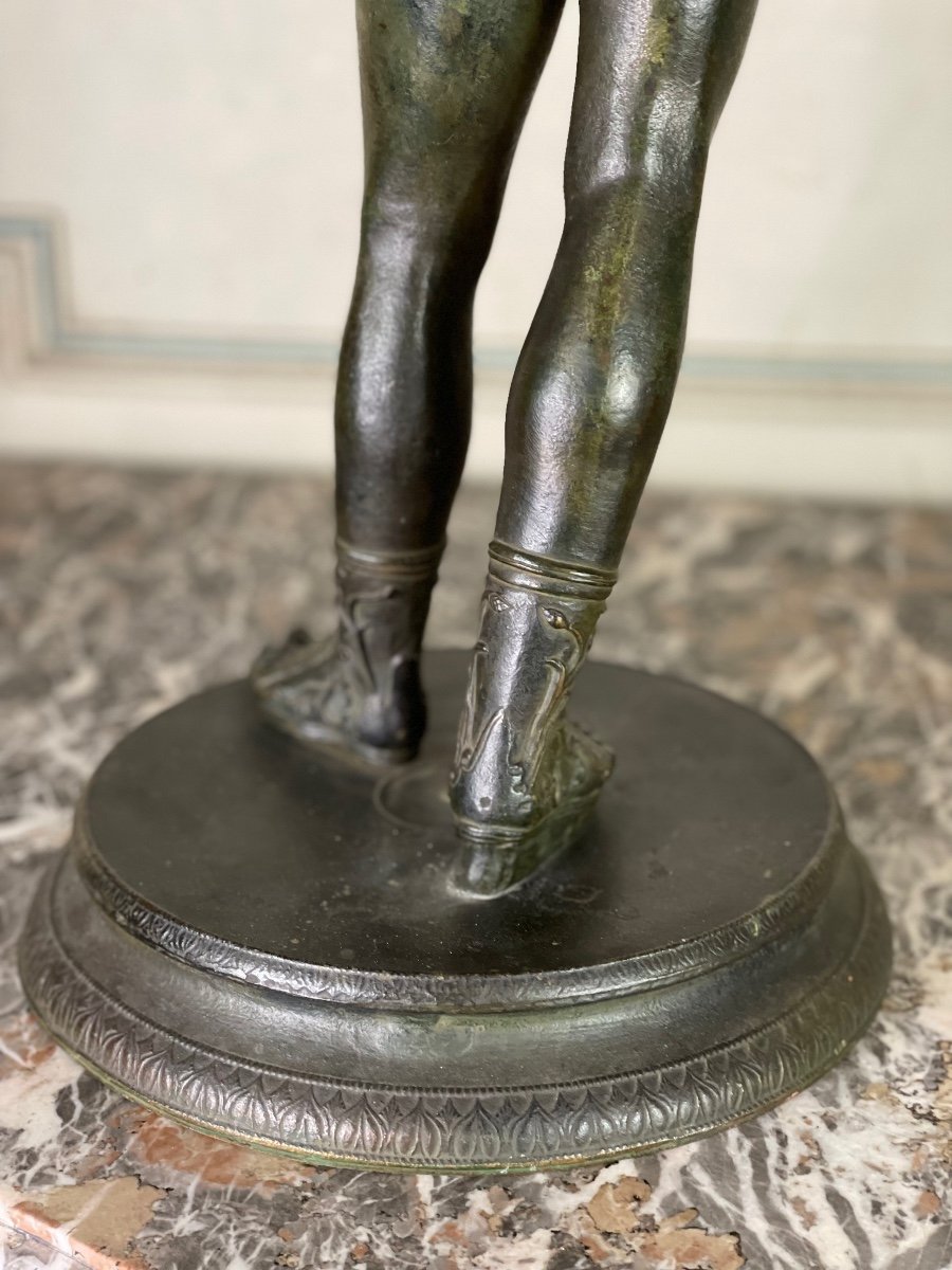Narcissus Bronze After The Antique, XIXth Century-photo-3
