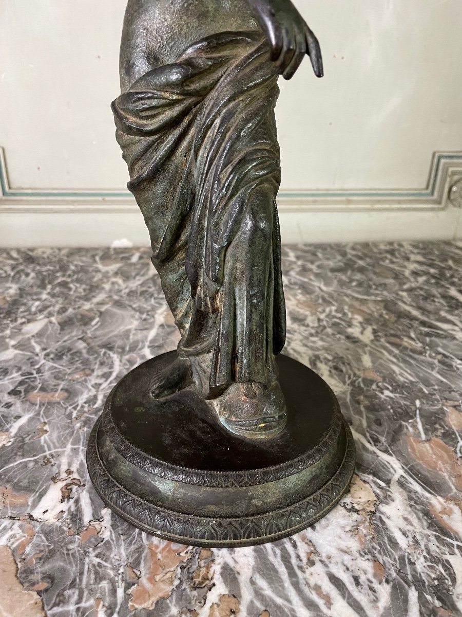 Venus De Capoue, Bronze After The Antique, XIXth Century-photo-3