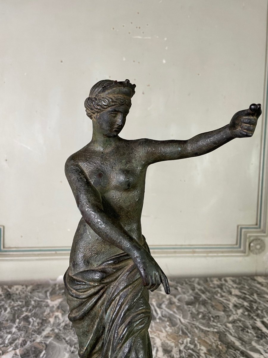 Venus De Capoue, Bronze After The Antique, XIXth Century-photo-4