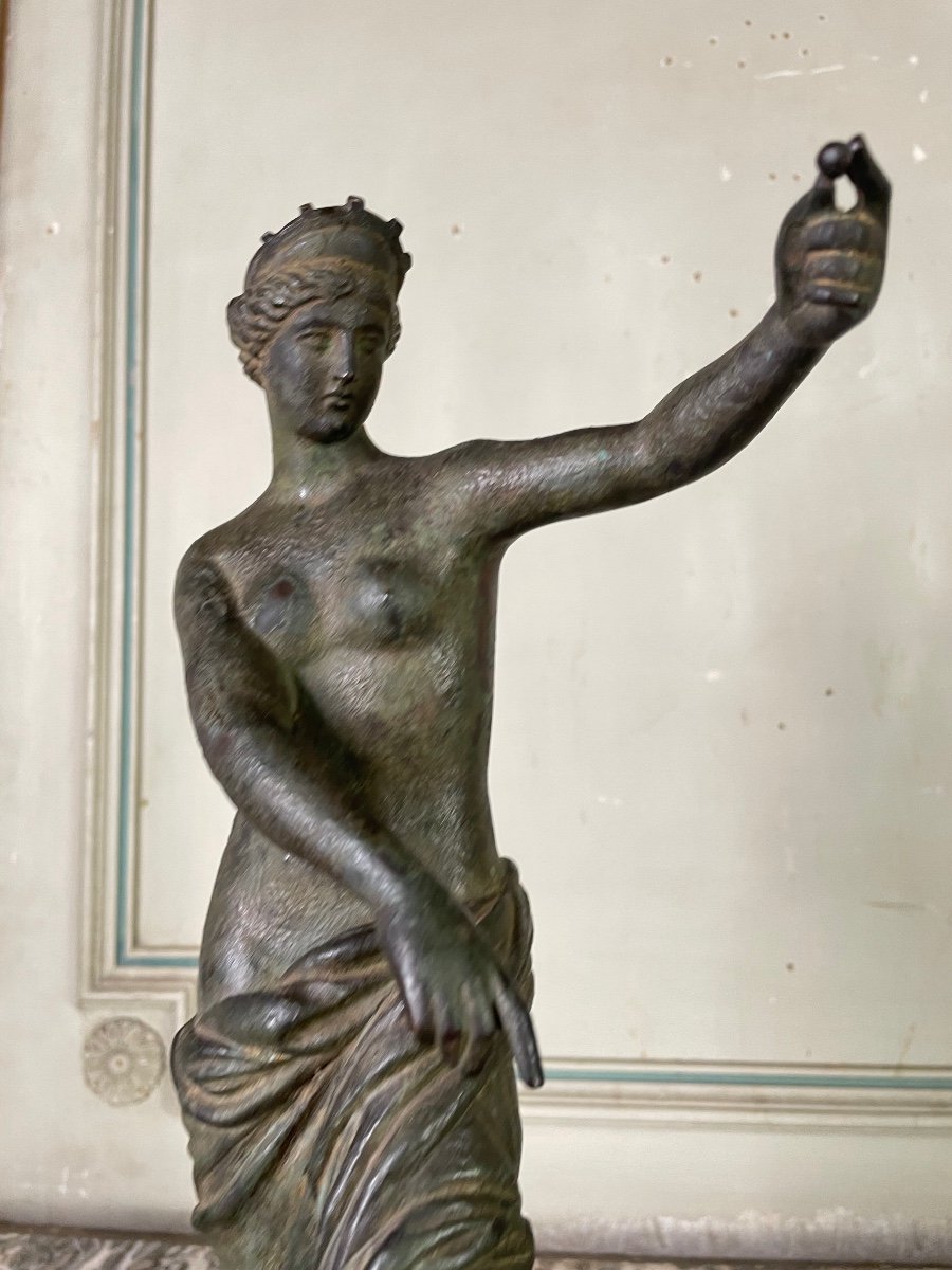 Venus De Capoue, Bronze After The Antique, XIXth Century-photo-3