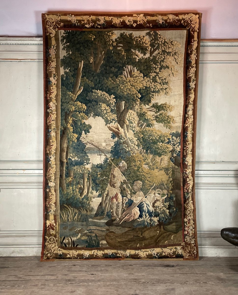 Wool And Silk Tapestry, Aubusson, Eighteenth Century