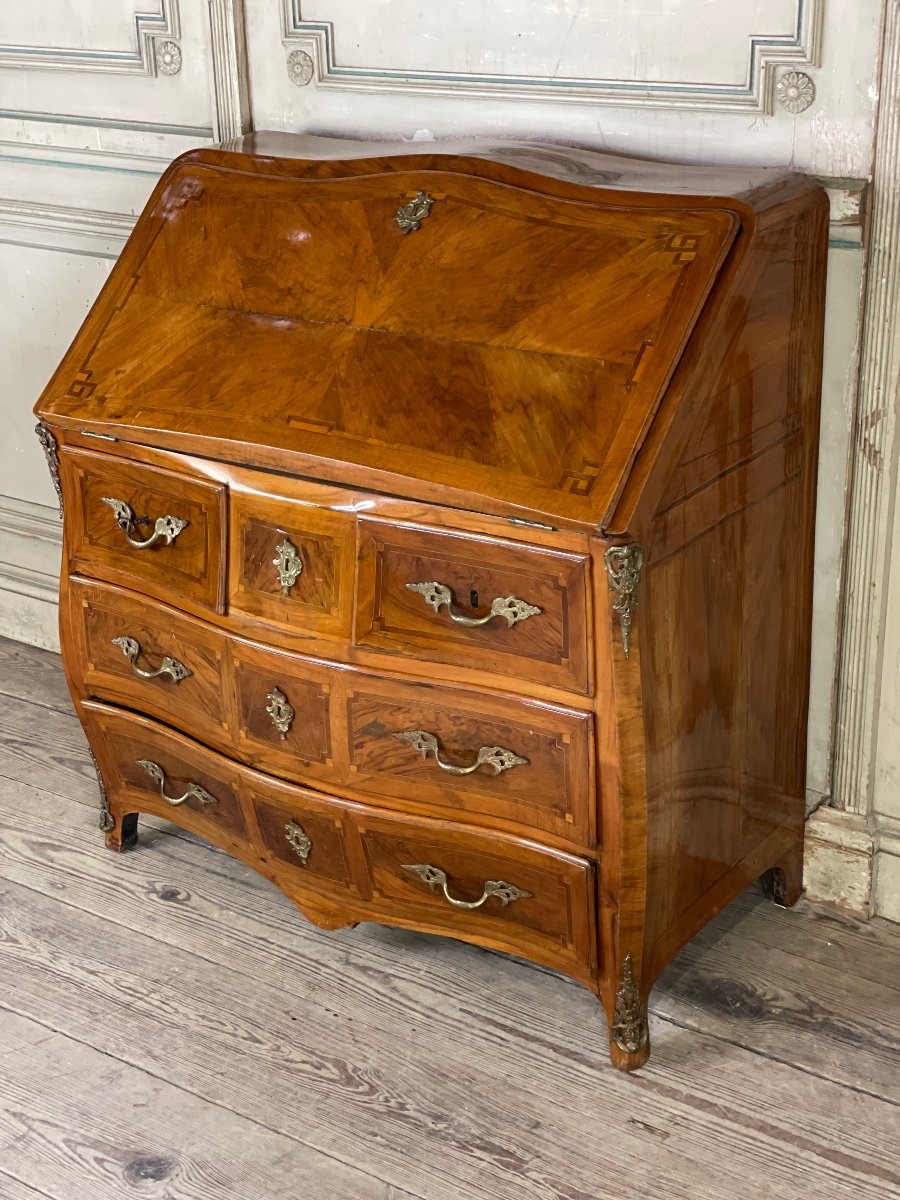 Scriban Commode Or Chest Of Drawers, Eighteenth Century-photo-2