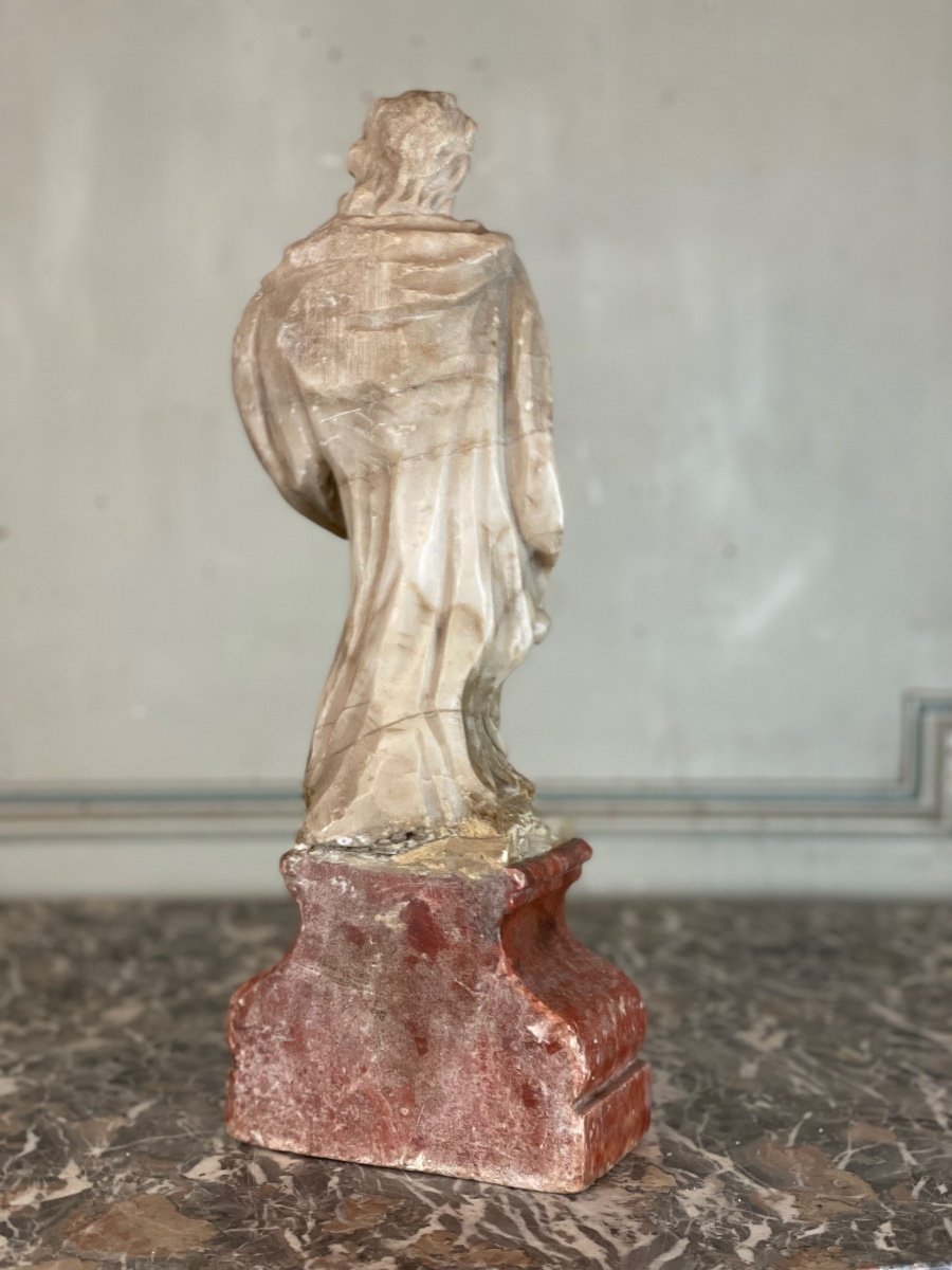 Saint Jean Du Calvaire, Alabaster, XVIIth Century-photo-5