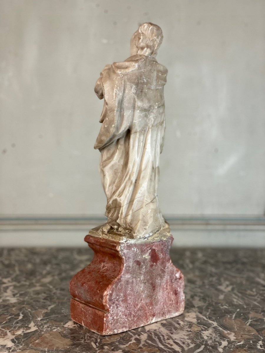 Saint Jean Du Calvaire, Alabaster, XVIIth Century-photo-6