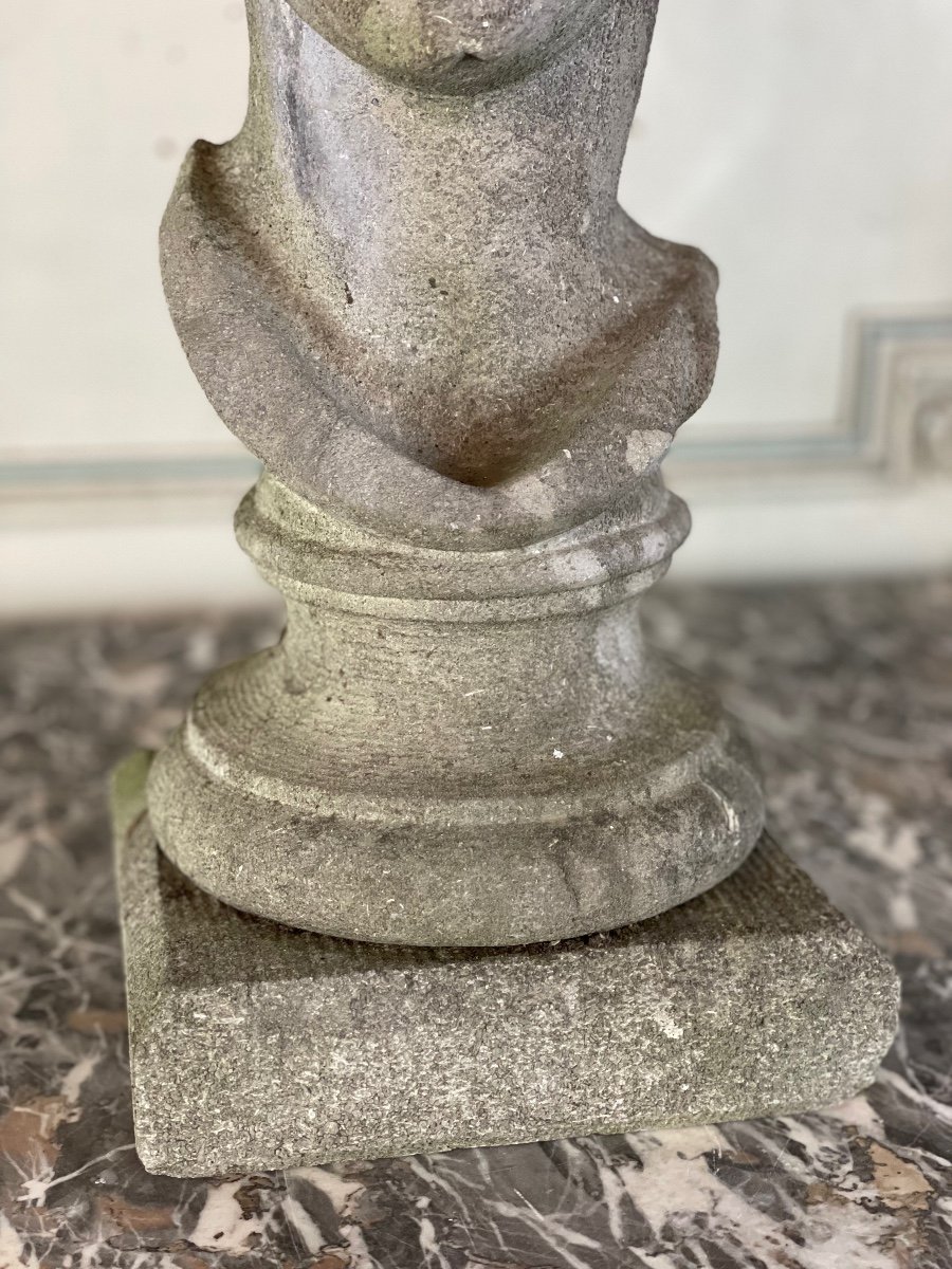 Stone Carved Female Bust-photo-3