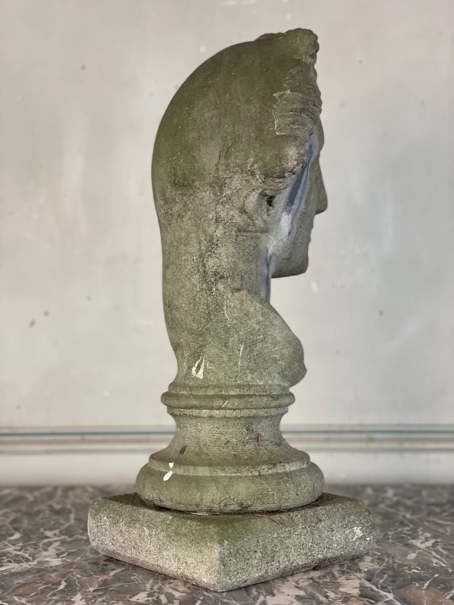 Stone Carved Female Bust-photo-5