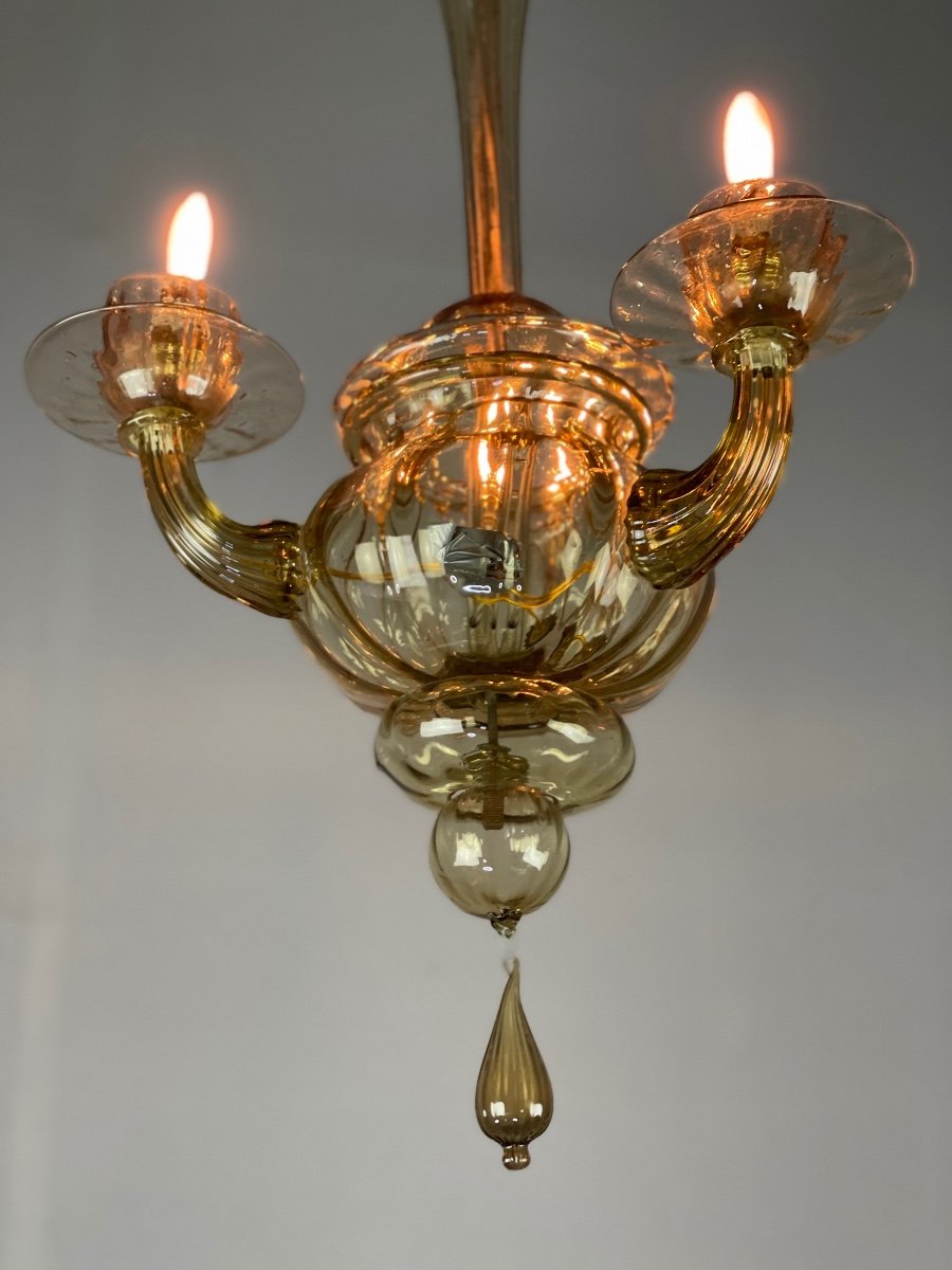 Venetian Lantern In Murano Glass-photo-2