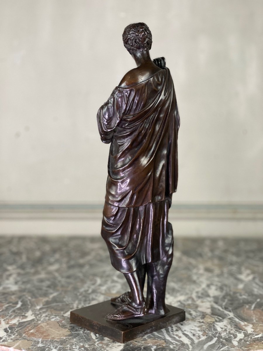 Diane De Gabies, Bronze D’après L’antique En Marbre -photo-5