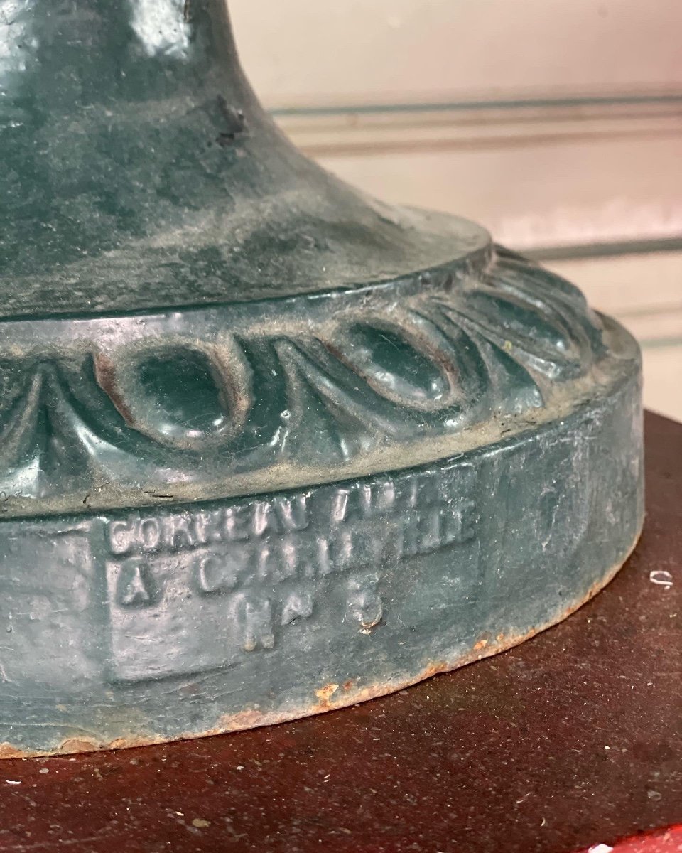 Suite Of 4 Cast Iron Basins, Corneau Foundry In Charleville-photo-3