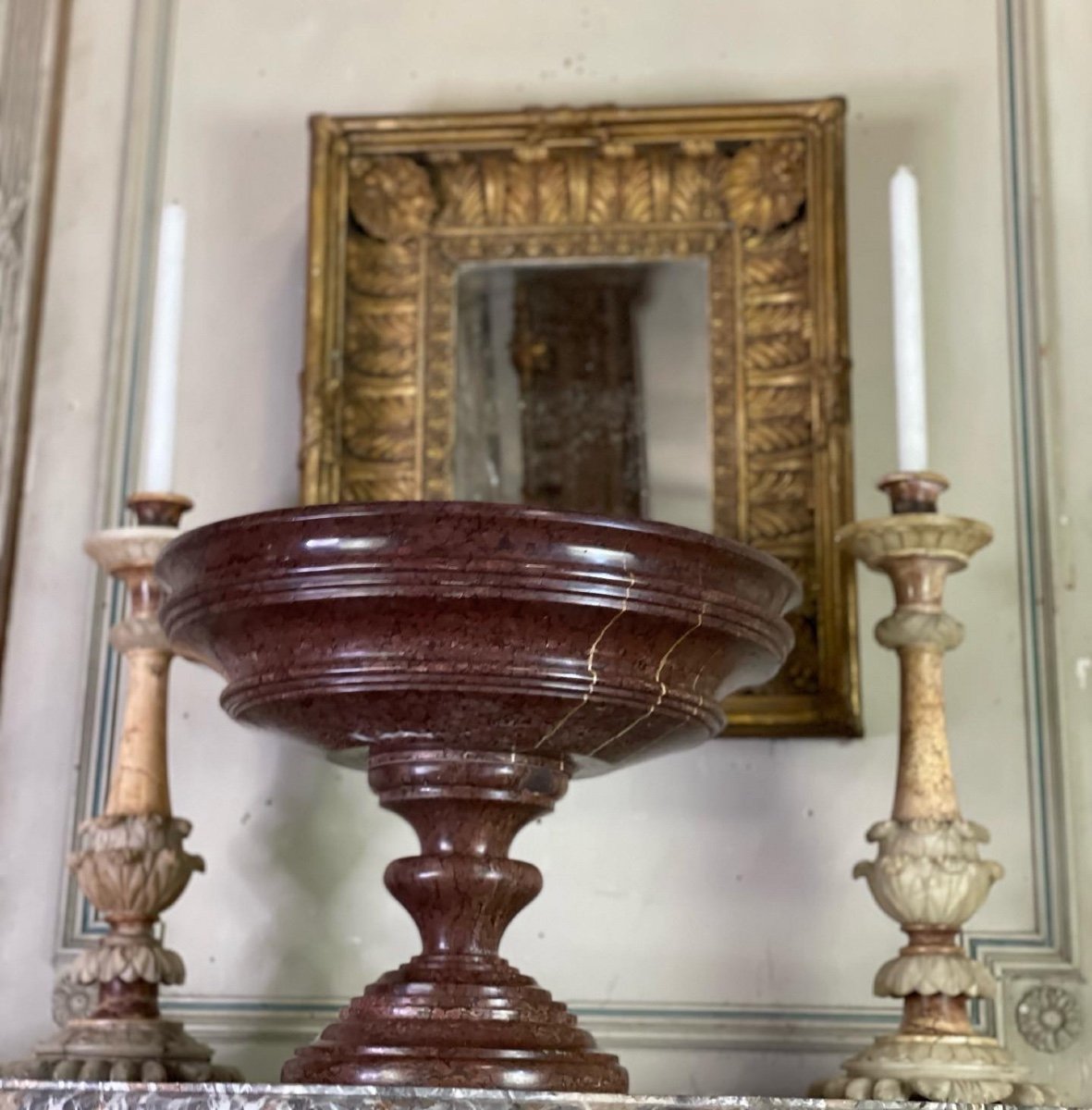 Griotte Red Marble Urn Circa 1800-photo-1