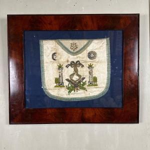 Masonic Silk Apron, Circa 1800