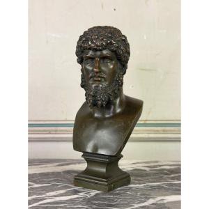 Buste en bronze de l’empereur Lucius Verus, Italie vers 1880 