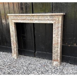 Louis XVI Style Mantel In Ardennes Grey Marble, Circa 1900