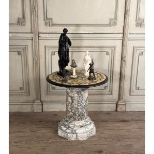 Marble, Alabaster And Onyx, Side Table Circa 1900