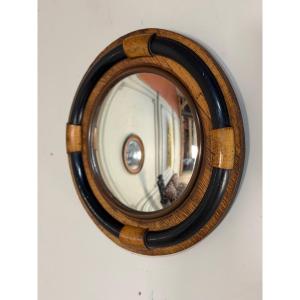 Witch's Mirror Made Of Oak And Ebony, England, Ca. 1920