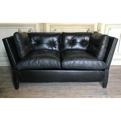 Black Leather Sofa