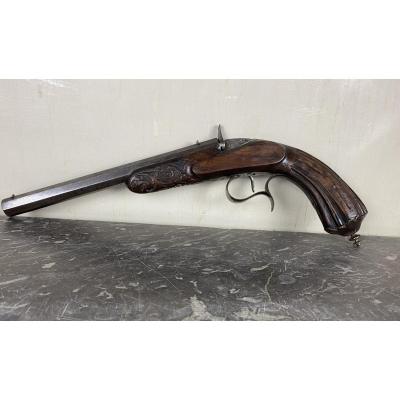 Shooting Pistol Flaubert Model Around 1870