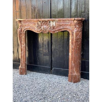 Louis XV Style Fireplace In Rance Marble