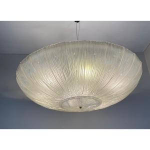 Murano Glass Chandelier, Ufo Circa 1980