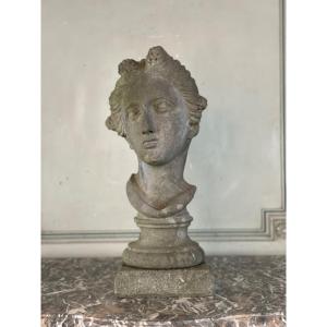 Stone Carved Female Bust