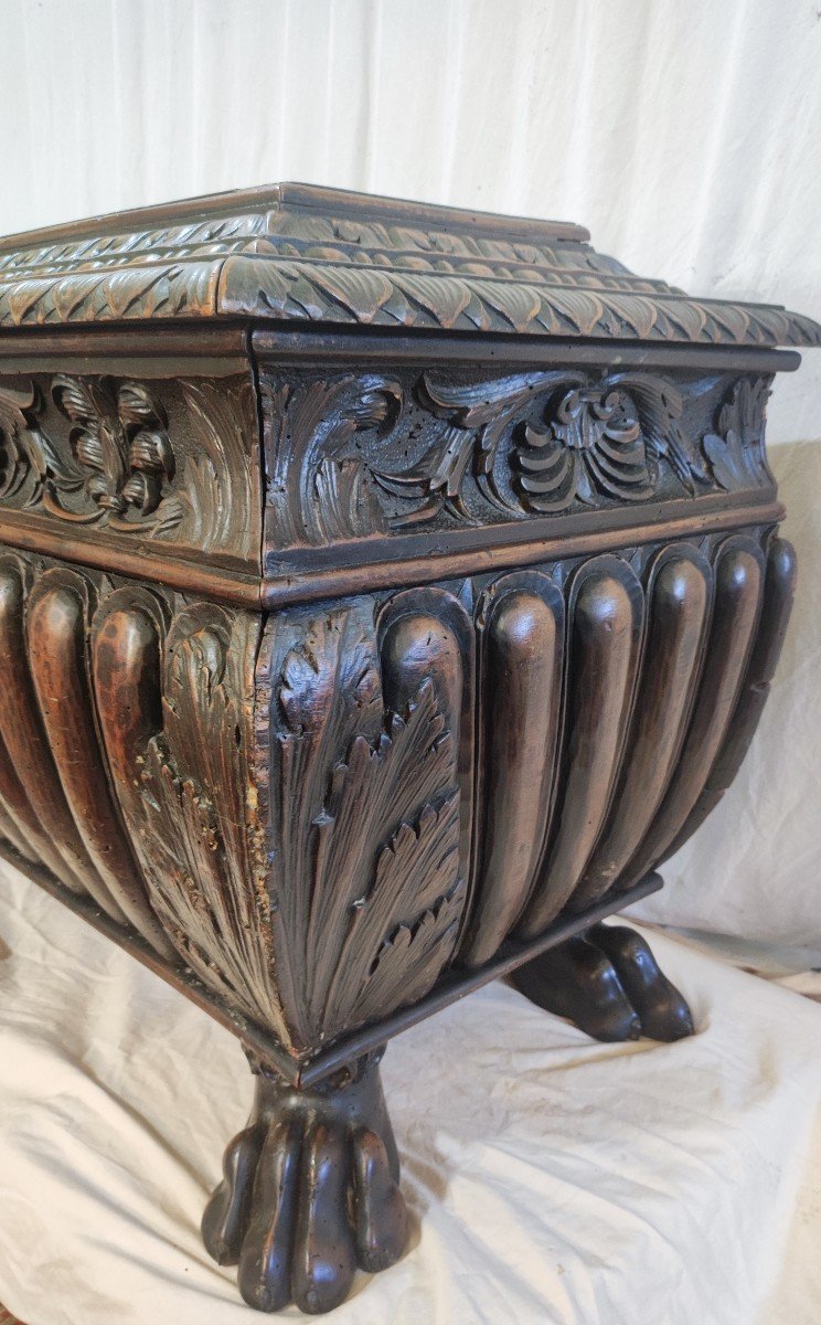 Cassonne Chest Cassone Sarcophagus 16th Century-photo-3